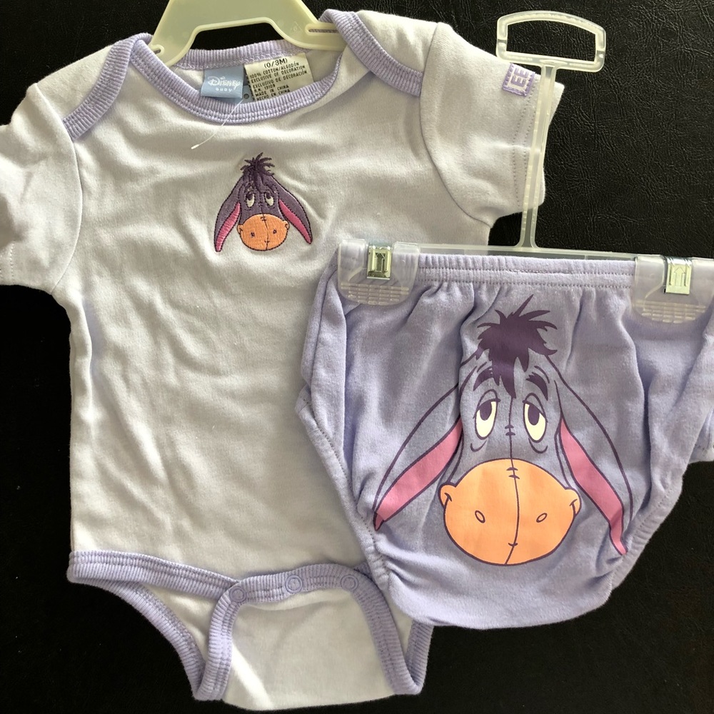Baby girl, 2 Piece, Eeyore Design, NWT, Size 0/3M